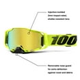 thumbnail image 2 of 100% Armega Goggle - Neon Yellow - Gold Mirror 50005-00032, 2 of 7