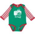 thumbnail image 3 of Inktastic Camera Oh Snap Boys or Girls Long Sleeve Baby Bodysuit, 3 of 5