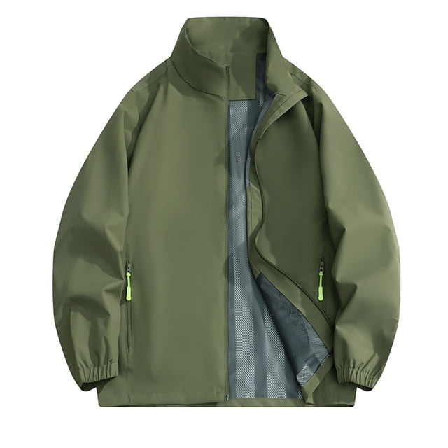 Veste Imperméable pour Femmes, Coupe-Vent pour Randonnée, Manteau Décontracté Extérieur à Manches Longues