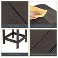 thumbnail image 5 of ACEGOSES Patio Side Table, Adirondack Outdoor HIPS Weather-Proof Square End Table, Brown, 5 of 6