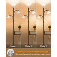 thumbnail image 4 of Lámpara de pie LEPOWER con 3 luces LED de 3000 K y luz de lectura ajustable, 4 of 8