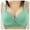 Green, variant on Bigersell Padded Bras V-Neck Wire-Free Bra Support Women No Wire Bras Nursing Bra Style R-104 Basic Bra Strap Nylon No Underwire Bra Feature Everyday Bras Underwear Beige XXL