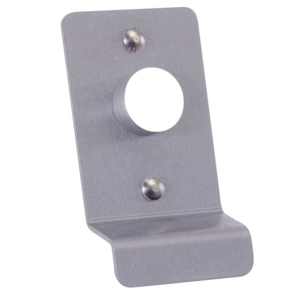 Detex 03P 628 P Pull Plate with Cylinder Hole for Value Series Devices Satin Aluminum Clear Anodized