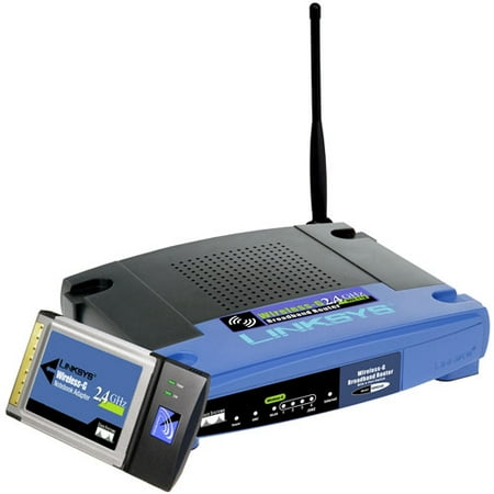 Linksys 2.4 Ghz - Linksys WKPC54G - Wireless router - 4-port switch - 802.11b/g - 2.4 GHz