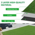 thumbnail image 5 of Fas Home Artificial Grass Turf 4' x 86' Indoor Outdoor, 0.8 Inch Pile Height Fake Grass Realistic Synthetic Grass with Drain Holes Grass Carpet Pet Grass for Patio Garden Lawn Landscape Balcony, 5 of 7