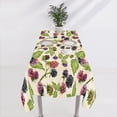 thumbnail image 6 of Watercolor Blackberries Tablecloth, Thanksgiving Autumn Harvest Fruit Leaves Print Table Cover for Party Picnic Dinner Decor, Rectangle(60x120in), 6 of 6