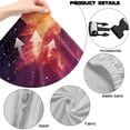 thumbnail image 6 of TSOVTHRID Galaxy Nebula Print Gaming Chair Cover with Armrest Cover, Cow Sunflower Non Slip Rotating Chair Slipcover Anti-Dust Chair Seat Protector with Elastic Band, 6 of 7