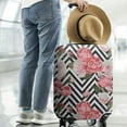 thumbnail image 2 of Pioneer Flower Floral Print Pattern Luggage Cover Fashion Suitcase Cover Baggage Covers Fit 25-28 Inch Luggage (Go Travel), 2 of 5