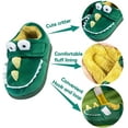 thumbnail image 5 of MUCHENGGIFT Baby Toddler Boys Girls House Slipper Non Skid Fuzzy Cartoon Dinosaur Kids Indoor Bedroom Shoes, 5 of 7