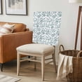 thumbnail image 6 of Teal Blue Green Chair Back Covers, Removable Chair Covers for Dining Chairs Set of 4, Washable Chairs Slipcovers Back Seat Protector for Wedding Party 19"x20", 6 of 9