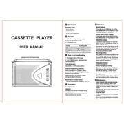 Walkmens Cassette Player Recorders FM AM Radio, Cassette Tape Player Portable Records to MP3 Converter, Built-in Microphone & Speaker, 3.5mm Headphone Jack, Suitable for Outdoor Jogging, Camping