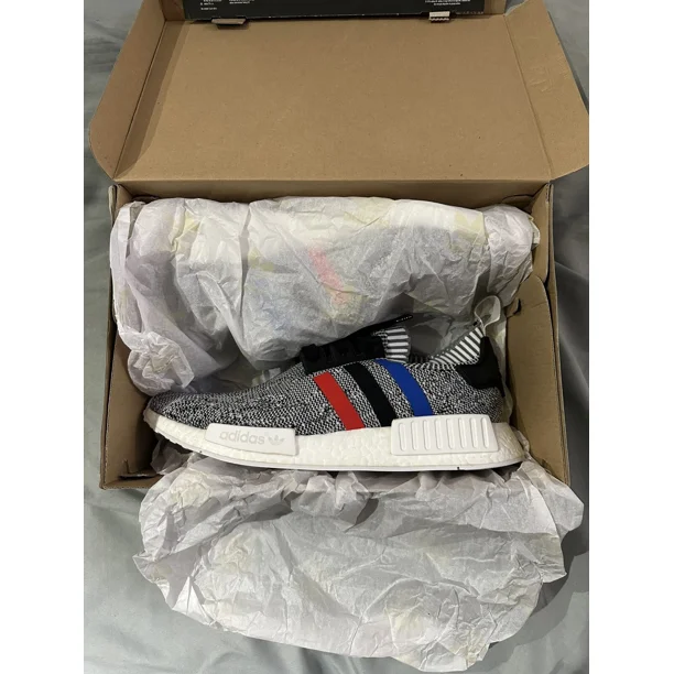 Ad-id-as NMD R1 PK Primeknit Tri Color White Red Black BB2888 Size 11.5