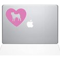 thumbnail image 1 of The Decal Guru Heart Pug MacBook Decal Vinyl Sticker - 13" MacBook Pro (2016 & Newer) - Pink (1332-MAC-13X-BG), 1 of 1