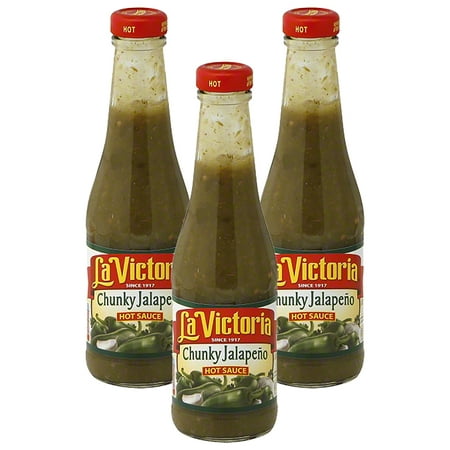 (2 Pack) La Victoria Hot Chunky Jalapeno Hot Sauce 12 oz.