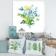 thumbnail image 3 of Designart 'Meadow Flowers Garland On White' Farmhouse Framed Art Print, 3 of 4