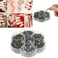 thumbnail image 4 of Diamantes de imitación Glue de Vidrio Flat Fish Rhinestones para Artes de Umas Decoración de la Caja del Teléfono, 4 of 7