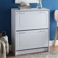 thumbnail image 2 of 4D Concepts Deluxe Double Shoe Cabinet-Finish:White, 2 of 2