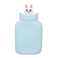 thumbnail image 2 of Hot Water Bottle, Microwave Heating Compact Hot Water Bag Multifunctional Silicone Adorable  For Cold Weather Pink,Light Blue, 2 of 8