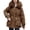 Coffee, variant on Winter Coats for Women Winter Warmth Long Coat With Hood Outerwear Jacket Thermal Insulated For Cold Weather Fashion Winter Jackets for Women