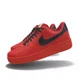 thumbnail image 3 of $195 NIB NEW Mens NIKE Air Force 1 Low Red & Black Custom Leather BB Shoes, 3 of 6