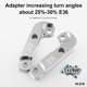 thumbnail image 2 of de adaptador de bloqueo que aumenta el ángulo en un 25% para M3 E36 Plata Sunnimix Adaptador incrementando los ángulos de giro, 2 of 8