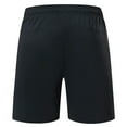 thumbnail image 5 of Eryao Workout Training Shorts Men Quick Dry Active Athletic Wear Elastic Waist Drawstring Zipper Pocket Shorts,Black,M, 5 of 5