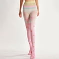 thumbnail image 2 of ZLight Polyester Colorful And Playful Womens Funky Printed Tights Burst Of Fun In Wardrobe Jumpsuit Patterned Tights Sweet 1, 2 of 6