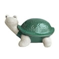 thumbnail image 4 of Mainstays 8 inch Ceramic Turtle Garden Decor Ceramic Statue Ornament Green Wave Shell Smiling, 4 of 5