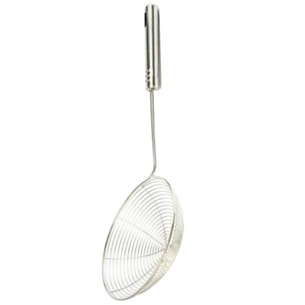 SANWOOD Colander Kitchen Stainless Steel Long Handle Colander Fried