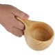 thumbnail image 2 of Taza de viaje portátil de madera/taza de café/taza para beber/taza de Camping 200ml hecho a mano 1 ud. Fason LN-1961, 2 of 7