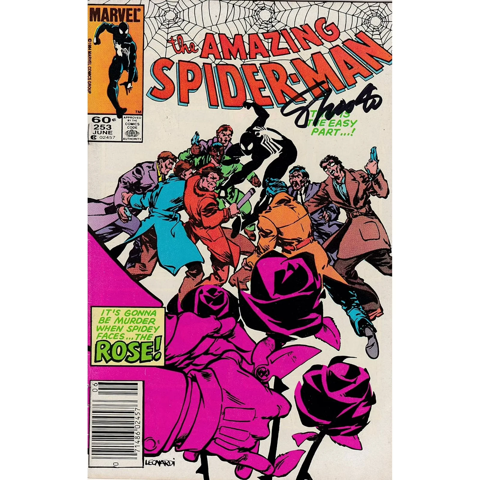 Amazing Spider-Man #253 Signed Jim Shooter