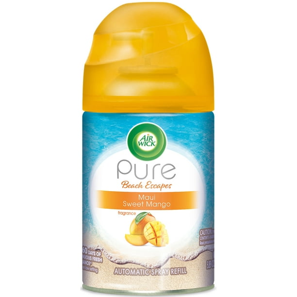 Air Wick Pure Automatic Air Freshener Spray Refill, Maui Sweet Mango, 5