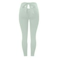 thumbnail image 5 of GHSOHS Leggings for Women Back Hollow Bow Leggings Seamless Peach Hips High Waisted Workout Leggings Hip Lift Fitness Jeggings Yoga Pants Green Leggings Women Green Jeggings Capris Pants Capri P,2XL, 5 of 5