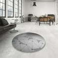 thumbnail image 4 of Ahgly Company Machine Washable Indoor Rectangle Transitional Gray Cloud Gray Area Rugs, 2' x 5', 4 of 7