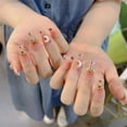 thumbnail image 2 of 24Pcs Medium Long Acrylic Fake Nails cool Spice Girls Wearing False Nails Set Press on 네일팁 Removable French Nails Fake 네일파츠 LU, 2 of 6