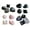 Crystals, variant on Premium 4 Gemstone Pop-Up Display – Tourmaline, Obsidian, Rose Quartz & Fluorite in 4 Shapes: Heart, Pyramid, Sphere & Raw