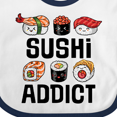 thumbnail image 4 of Inktastic Sushi Addict Funny Sushi Boys or Girls Baby Bib, 4 of 4