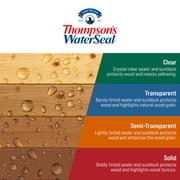 Thompson's WaterSeal Transparent Exterior Wood Sealer, Chestnut Brown, 1 gal