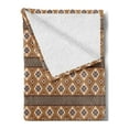 thumbnail image 2 of Geometric Soft Flannel Fleece Throw Blanket, Bohemian Rhombus Composition with Triangles Composition Mexican Folklore, Cozy Plush for Indoor and Outdoor Use, 50" x 60", Multicolor, by Ambesonne, 2 of 5