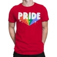 thumbnail image 2 of Vibrant Pride Celebration Heart Men's T-shirt, 2 of 3