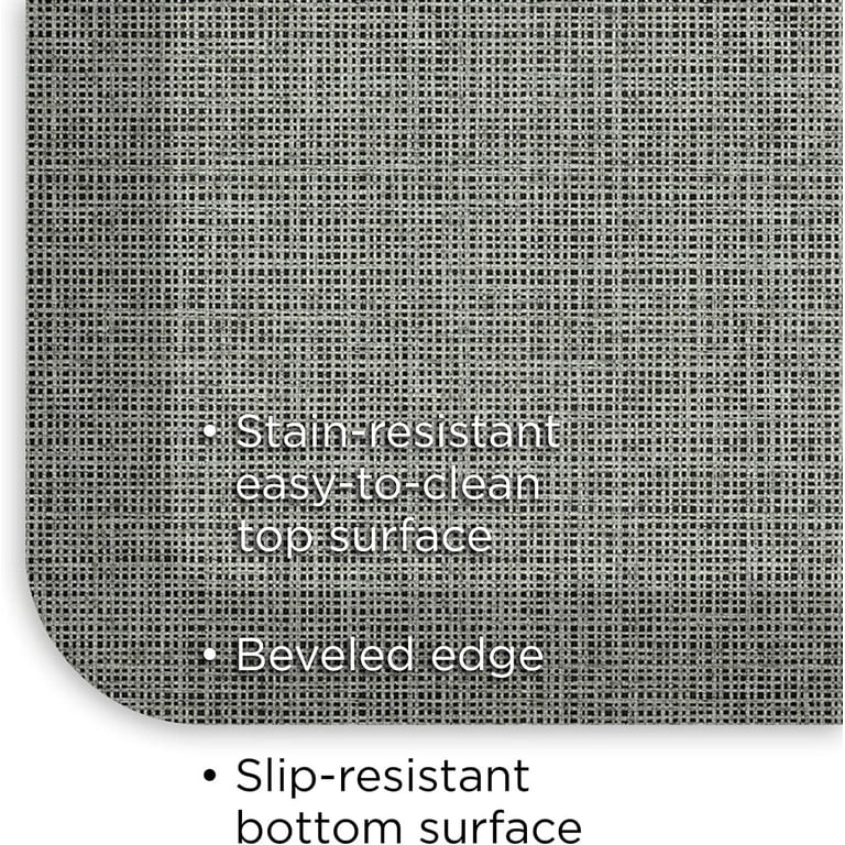  GelPro Anti-Fatigue Designer Comfort Kitchen Floor Mat, 20x32”,  Leather Grain Truffle Stain Resistant Surface with 3/4” Thick Ergo-Foam  Core for Health and Wellness : Home & Kitchen