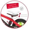 thumbnail image 6 of Chillafish BMXie Glow lightweight balance bike with light-up wheels when riding, for kids 2 to 5 years, 12-inch airless rubberskin tires, adjustable seat without tools, Red, 6 of 9