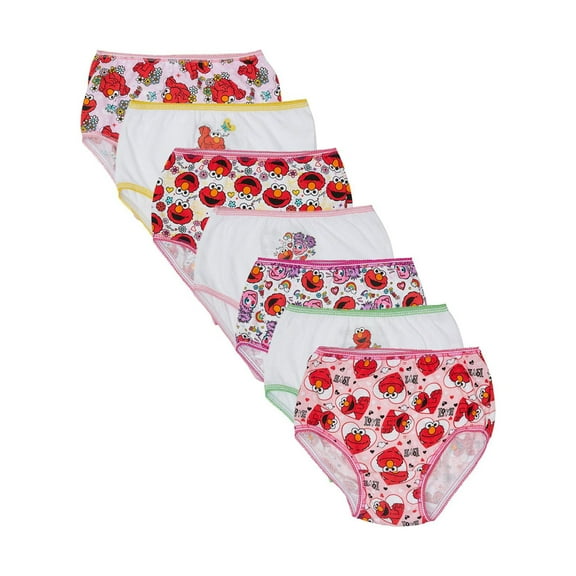 Sesame Street Underwear Panties, 7-Pack (Toddler Girls)