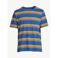 thumbnail image 5 of Free Assembly Men's Triple Stripe Crewneck T-Shirt with Short Sleeves, 5 of 6