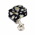 thumbnail image 4 of Personalized Pet Collar Custom Puppy Nameplate ID Tag Adjustable Buckle Strong Black Daisy Flower Basic Collars Lead Leash ShopWise Round, 4 of 10