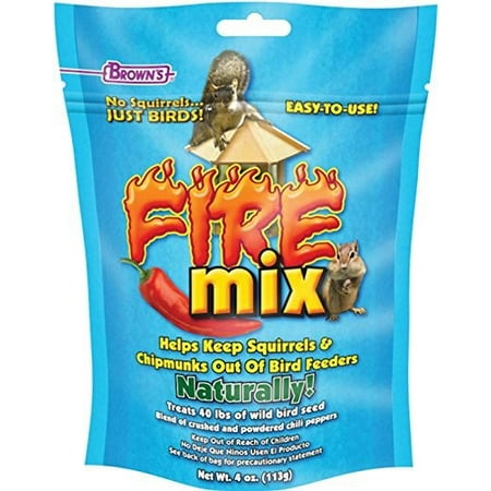 Mix Bird Food - Brown's Garden Chic! Fire Mix Bird Food Treatment, 4 Oz