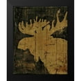 thumbnail image 2 of Cusson, Marie Elaine 15x18 Black Modern Framed Museum Art Print Titled - Rustic Lodge Animals Moose, 2 of 5