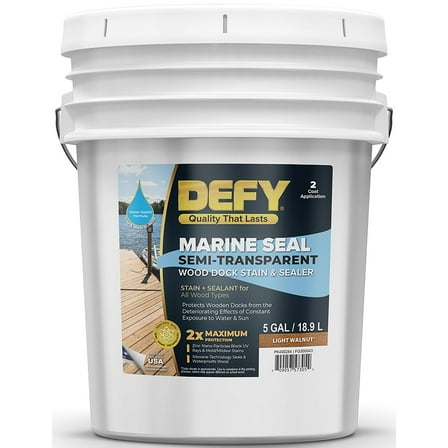 Marine Seal Dock Stain & Sealer Light Walnut 5gal