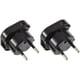 thumbnail image 3 of Pack Of X2 - English To France Plug Adapter - English French Adapter - Type G To Type C - Compact And Lightweight - Surge Protector, 3 of 5
