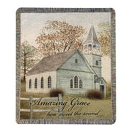 Thomas Kinkade 'End Of A Perfect Day' Tapestry Throw – 50x60 Inches, 100% Cotton, Woven In USA